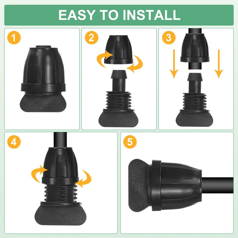 Installation steps for 20 Pack Drip Irrigation Barbed Locking Fittings And End Caps Three Eighths Inch Tubing Connectors