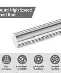Round high-speed steel rod, 6 mm × 200 mm, lathe bar stock