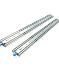 Beefy Heavy Duty 48 Inch Drawer Slides With 500 Lb Capacity Locking Full Extension Ball Bearing Rails For Tool Chests Workbenches Truck And RV Cabinets For Systems, pair with blue locks