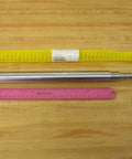 R900843160 Piston Rod Sixteen Point Seven Five Inch Length With Three Quarter Inch End Diameter on table with ruler