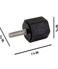 Five Pack Aftermarket Black Thumbscrews For Ice Machines DCM F KM KML FS Series 415949G11 Replacement Hardware front view