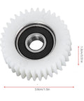 3 Pack 36 Tooth E Bike Hub Motor Clutch Gear Kit Replacement Accessory for Ebike, close-up view showing gear dimensions