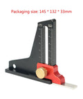 Height Gauge For Woodworking With Aluminum Alloy Body Lockable Digital Height Measuring Tool depicted on white background.