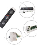 Chevy Silverado Suburban HVAC AC Heater Control Panel Replacement For 1996 1997 1998 1999 2000 C1500 C2500 C3500 K1500 K2500 K3500 Manual Climate Controls With Push Button Switch And Rotary Actuator Black Plug And Play, four views