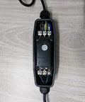 Inline GFCI Leak Protector waterproof outdoor extension cord adapter showing internal wiring and weatherproof housing.