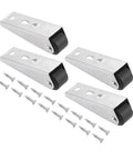 Heavy Duty Vertical Track Roller Wheels For Sliding Door Sagging Support Rock Solid Carbon Steel Build, 7.5x2.1 cm, with screws.