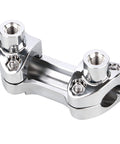 Harley CNC Aluminum One And A Half Inch Tall Handlebar Risers With One Inch Top Clamp Fits One Inch Harley Bars For Sportster XL 883