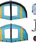 Inflatable Surf Wing With Pump For Wing Foil Paddle Board And Hydrofoil Portable Windsurfing Wing, bag, pump, rope.