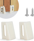 10 Pack Pocket Door Bottom Guides For Carpeted Floors Jamb Mounted 1.125 Inch Universal Fit Angled Design Reduces Friction And Scraping For Smooth Sliding Of Pocket And Sliding Doors, shown with mounting screws