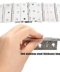 18 Pack Folding Door Hinges 2 By 3 Inch Stainless Steel Square Butt Hinges with Ample Flathead Screws No Fuss Set