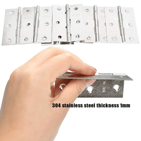 18 Pack Folding Door Hinges 2 By 3 Inch Stainless Steel Square Butt Hinges with Ample Flathead Screws No Fuss Set
