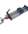 Heavy Duty Linear Motion Stage With Hand Wheel Stroke 100 to 500 Mm Mobile Panel 80 X 50 Mm SFU1605 Screw 40 Kg Horizontal Load 20 Kg Vertical Load CNC Robotics Automation Sliding Table Guide Module, hand wheel view