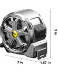 25 Foot Stainless Steel Tape Measure With Waterproof And Rustproof Build For Tough Construction Sites Retractable Hollow Shell Design For Quick Mud And Water Discharge Easy To Clean Dustproof Durability For Real Pros On The Job, 3 in view