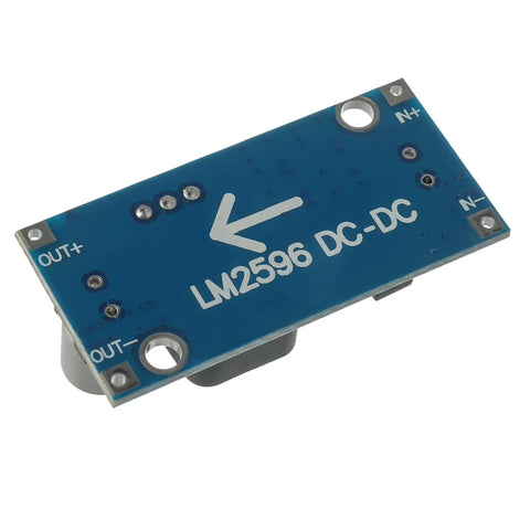 Top view of Adjustable Buck Converter Module 3A DC To DC Step Down From 3.2V To 35V To 1.25V To 30V With Solid Capacitors And Indicator LED Pack Of 6.