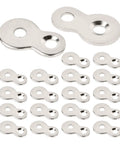 Heavy Duty Figure Eight Table Connectors, Rock Solid Iron Desk Clips for tight wood furniture assembly, pack of 20.