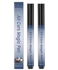 Two Pack Car Scratch Remover Pen Quick Fix For Scratches And Paint Damage Weatherproof Finish That Works On All Car Colors And Surfaces Also Conceals Chips Instantly Like A Pro shown in blue packaging