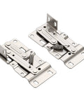 Two Pair Tip Out Tray Hinges For Sink Front Drawer Cabinets, Heavy Duty Steel With Nickel Plated Finish, Easy Install