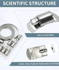 Heavy Duty 304 Stainless Steel Hose Clamp Kit With Adjustable Worm Gear For DIY Fixes On Pipes And Auto Hoses That Holds Tight Without Slipping Or Breaking Down Under Pressure Ever, stainless worm gear clamps
