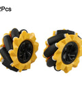 Level Up Your DIY Robotic Setup With This 2 Piece Mecanum Wheel Set For Intelligent Vehicles Delivering Quiet, Stable Grip On Any Surface