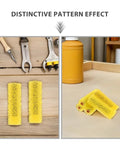Pro Grade Sponge Paint Roller For Drywall Adds Killer Texture To Exterior Walls Yellow decorative paint tool set with unique pattern.