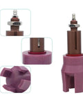 High Temperature Mechanical Arm Gripper With Flexible Four Jaw Pneumatic Clamp And Silicone Soft Clamp Gripper Heavy Duty Pick And Place Tool Model B35CH-4Y For Industrial Use, showing front and close-up views.