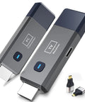 Wireless HDMI Transmitter And Receiver With 165ft Range For 4K Input And 1080P Output Plug And Play Portable