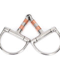 Stainless Steel Dee Bit Snaffle Horse Bit With Copper Roller For A Smooth Comfy Ride And Solid Control 5 Inch Mouth
