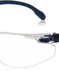 Anti-Fog Safety Goggles With Scotchgard Coating, Clear Lens, Black Blue Frame, S1101SGAF, Premium Protective Eyewear For Wet Environments