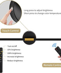 Black And Gold Rechargeable Wall Sconce Set Of Two Packing An Epic 8000 Mah Battery features touch and remote control options.