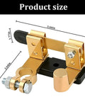 Heavy Duty Car Top Post Negative Battery Disconnect Switch 12V 24V showcased size with measurement details on brass build design.
