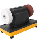 WALFRONT 3 Inch Cordless Mini Bench Grinder With Dual Wheels, Adjustable 2000 To 6000 RPM Speed, Portable Electric Tool for sharpening.