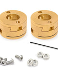 2 Pack Brass Couplers For 3D Printer Z Axis T8 Lead Screw And Hotbed, Pro Grade High Precision CNC Machined, Low Backlash, Smooth Friction