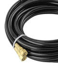 Coiled Heavy Duty Hydraulic Steering Hose Set 2 Pack 20 Feet Each Direct Replacement For Marine Steering Systems with stainless fittings