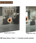 Moon Shaped Sliding Barn Door Handle 200 Mm Diameter Back To Back Wood Pull For Sauna And Glass Doors Front Doors Commercial Push Pull Handle Modern Half Round Design For Grips Like A Boss, on glass double and single doors