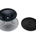 HighFree 7-inch metal sculpting wheel base with black bowl and removable lid; three-piece set