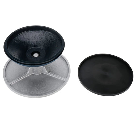 HighFree 7-inch metal sculpting wheel base with black bowl and removable lid; three-piece set