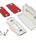 Ultra Thin Magnetic Door Catch With Adhesive Latch, No Drill Cabinet Lock, Invisible Door Holder components and dimensions