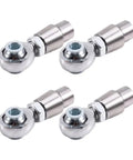 Rock Solid Heavy Duty Heim Joint Rod End Kit With Tube Adapters And Spacers 4Pc 5/8x18 Left Right Thread jam nuts in silver.