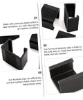 Outdoor Wicker Furniture Clips 10 Pack Sectional Sofa Fasteners For Patio Rattan Chairs Stay Put Windproof Alignment Clamps