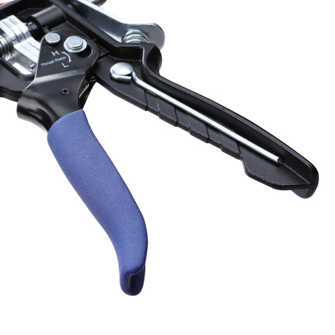 Close-up of Caulking Gun With Adjustable Flow For 10 Oz Tubes 18 To 1 High Thrust And 9 To 1 Low Flow Comfort Grip