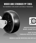 Road DAWG trailer jack with wheel close-up, single 6-inch wheel and bolt-on tongue mount for RV/boat trailers