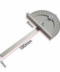 Heavy Duty Aluminum Router Table Insert Plate With Precision Center Bore And Pro Miter Tracks Hella Durable Milling Flip Board close-up view with measurements