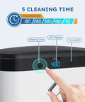 Ultrasonic Jewelry Cleaner Portable 500ML Deep Cleaning At 42kHz With Stainless Steel Tank Five Preset Cycles Auto Shut Off