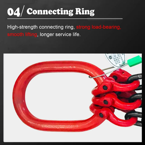 Heavy Duty Workhorse Two Leg Chain Sling With Grade Eight Hooks For Real World Industrial Lifting Custom Length Up To Thirty Ton Capacity For Warehouse Rigging