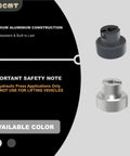 Aluminum Alloy Knob For Hydraulic Bottle Jack Valve Release Screw Compatible With Hydraulic Bottle Jacks And Mandrel Presses Three Eighths Inch Diameter Includes Set Screw And Allen Wrench Gray on display