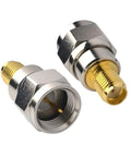F Type Male To SMA Female Coax Connectors Pack Of 2 For Scanners SDR Handheld Antennas And FM Digital Radios Must Have Antenna Adapter