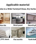 Materials for self adhesive wire clips and cable zip tie mounts, 1 inch with 8 inch ties: tile, metal, glass, PVC, marble, yacht hull.
