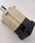 Top Notch High Precision Servo Motor Gearbox Featuring A Two Stage Planetary Gear Reducer Designed For Heavy Duty Automation Rigs, view from side.