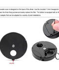 Three views of Six Position Telescope Filter Wheel For 1 Inch Eyepieces With Pro Grade Aluminum Body, showing M6 and M4 mounts.