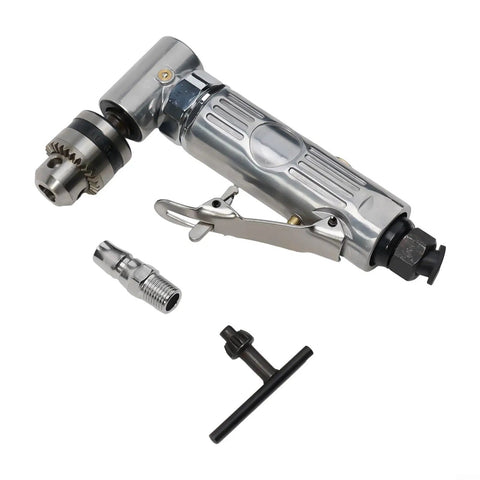 Heavy Duty Pneumatic Right Angle Die Grinder 15000 RPM Air Powered 90 Degree Drill Adapter with attachments and tools
